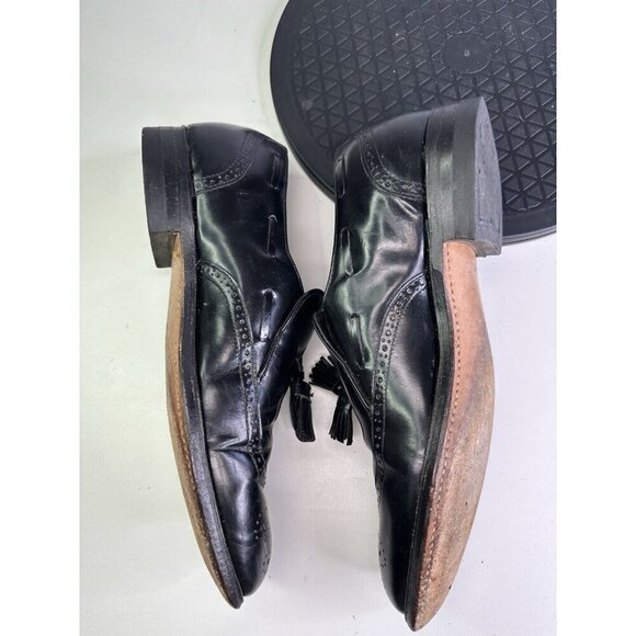 VTG Hanover Shoes Men\'s 9 C/A Loafer Master Flex All Leather Tassel USA main image 7